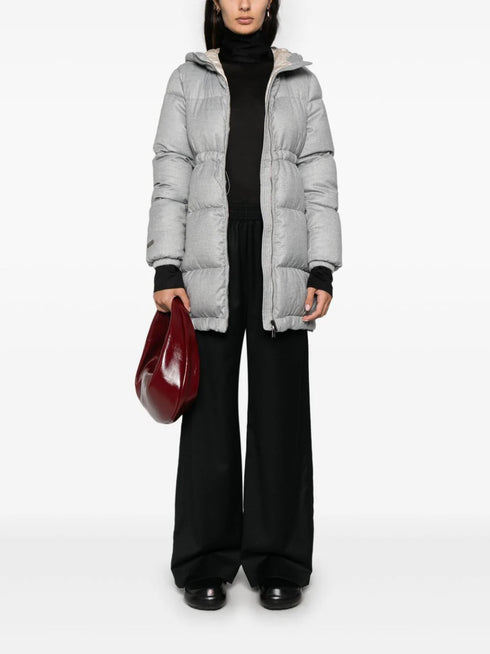 virgin wool-blend trousers